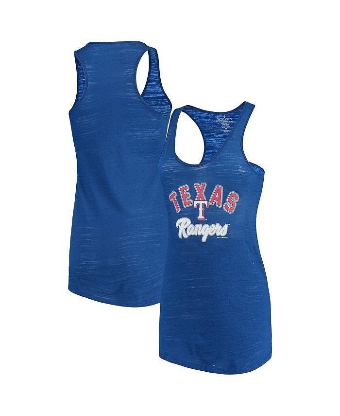 

Женская майка Royal Texas Rangers Multicount Racerback Soft As A Grape, синий