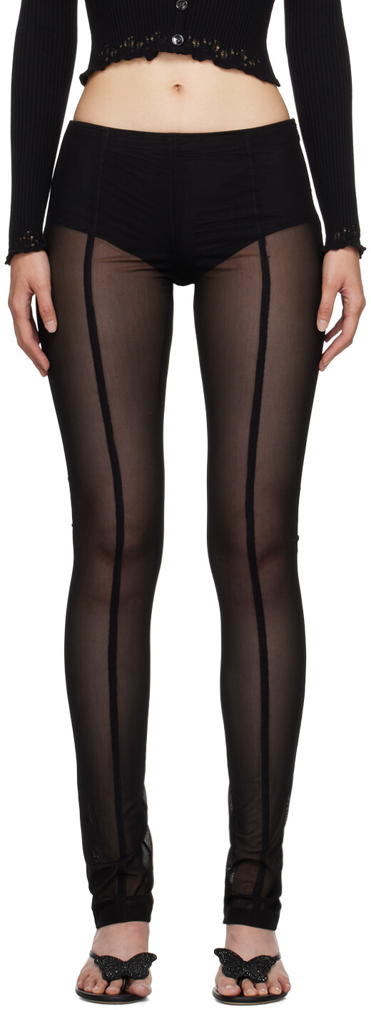 

Черные леггинсы на молнии Blumarine