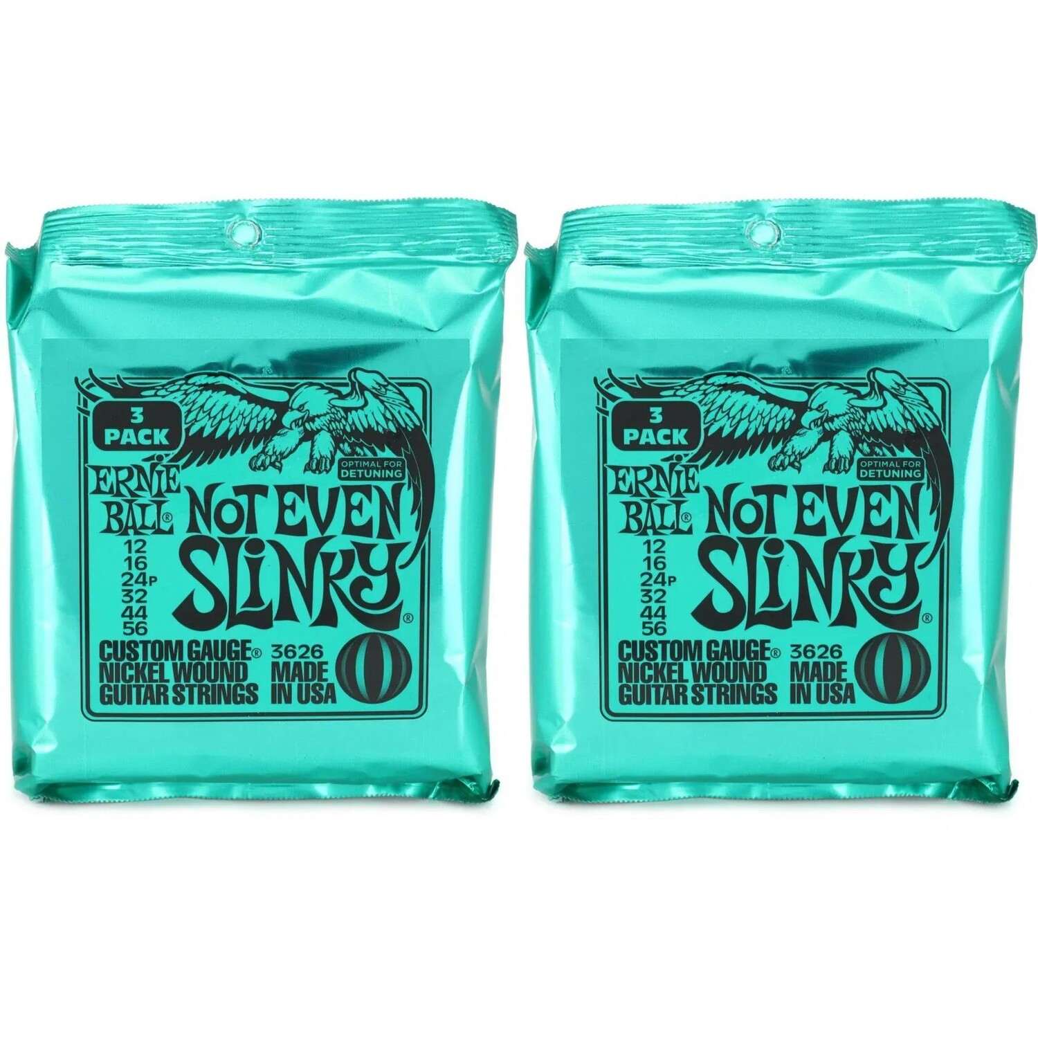 

Струны для электрогитары Ernie Ball 3626 Not Even Slinky с никелевой обмоткой — .012-.056 (6 шт.)