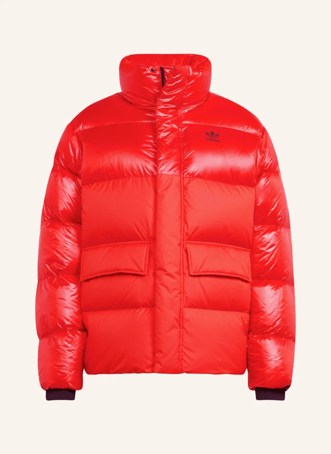 

Пуховик Adidas, красный