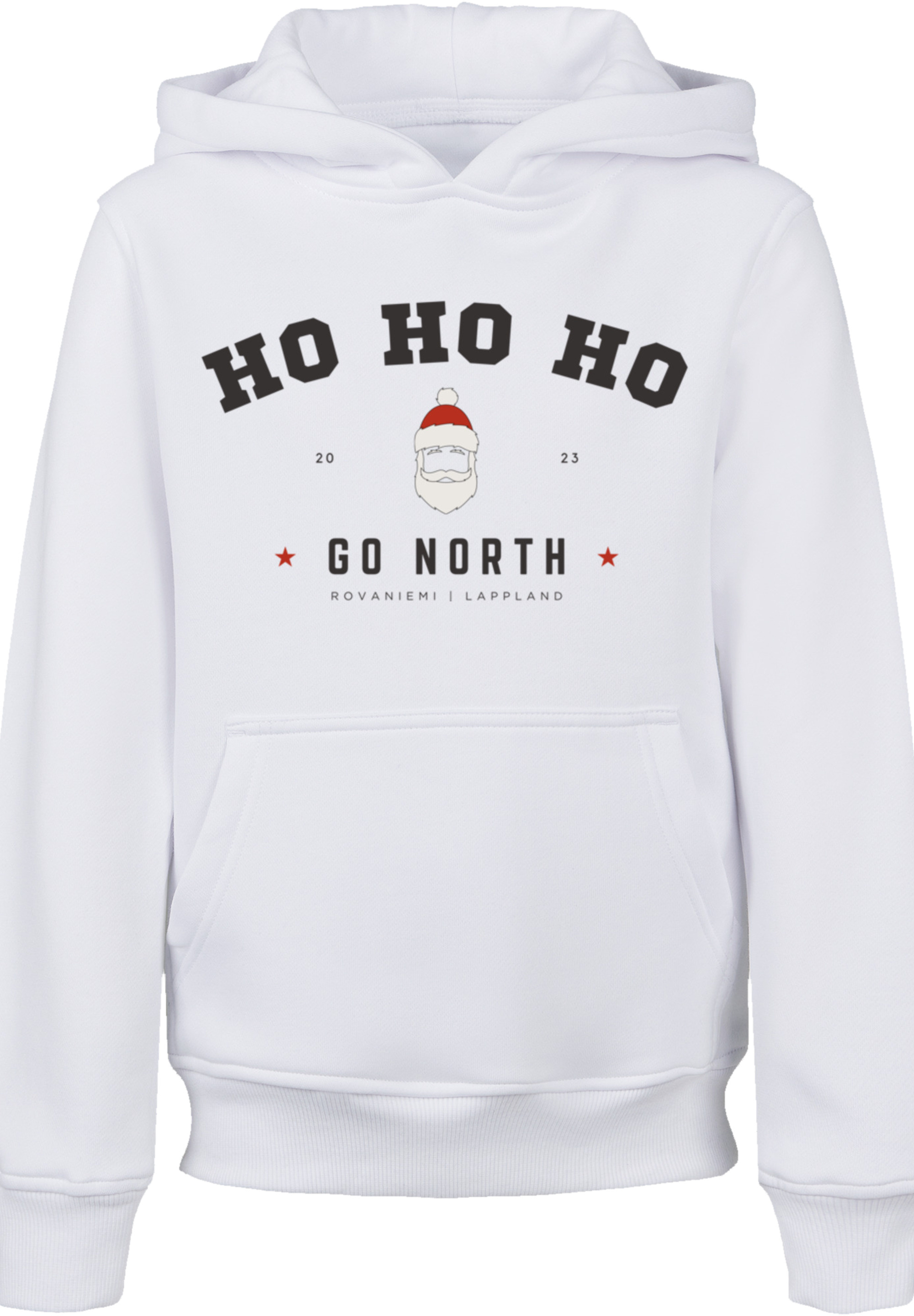 Пуловер F4NT4STIC Hoodie Ho Ho Ho Santa Claus Weihnachten, белый