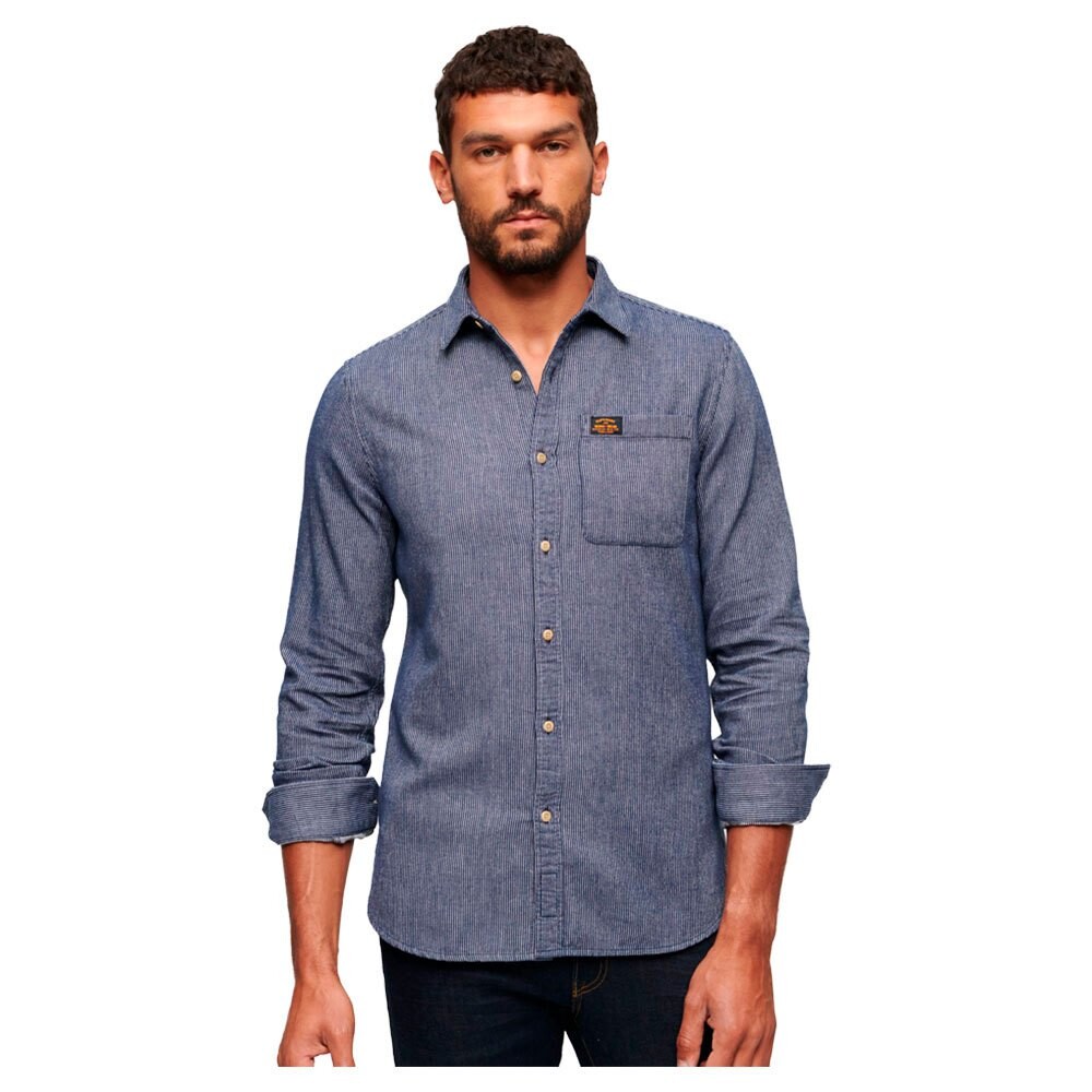 

Рубашка Superdry Cotton Workwear, синий