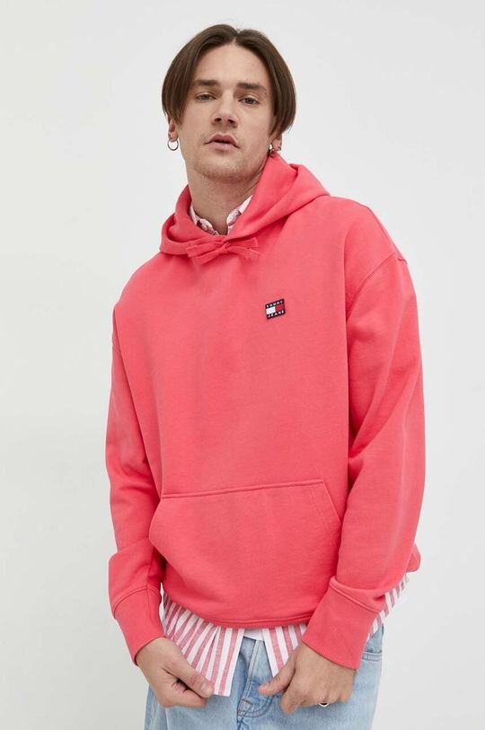 

Хлопковая толстовка Tommy Jeans, розовый