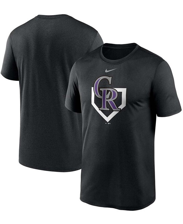 

Мужская черная футболка Colorado Rockies Icon Legend Performance Nike, черный