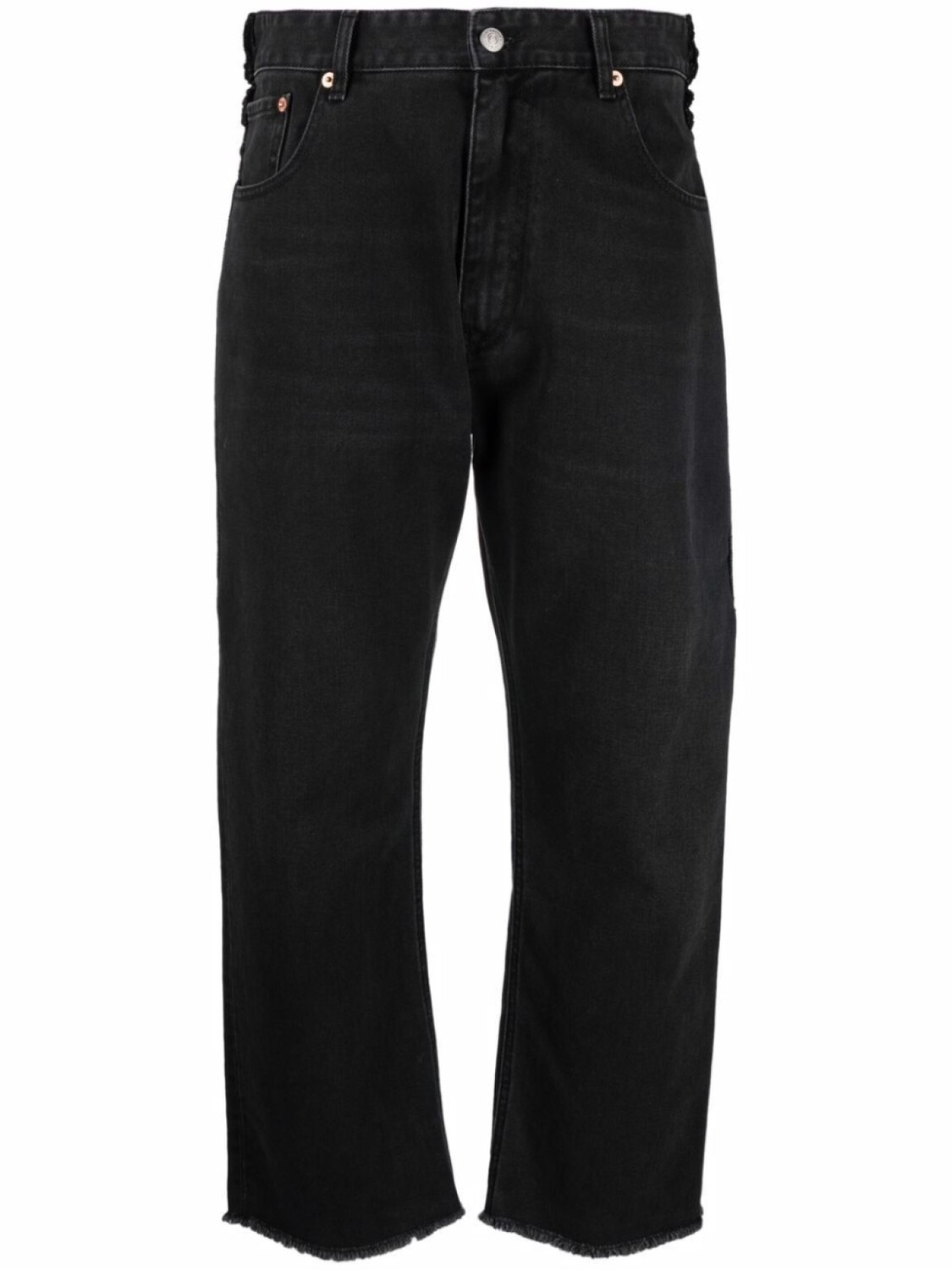 

MM6 Maison Margiela укороченные джинсы бойфренды, черный