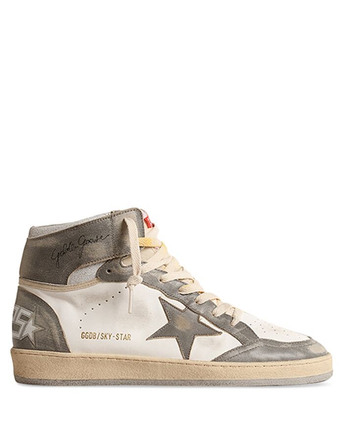 

Мужские высокие кроссовки на шнуровке Sky Star Golden Goose