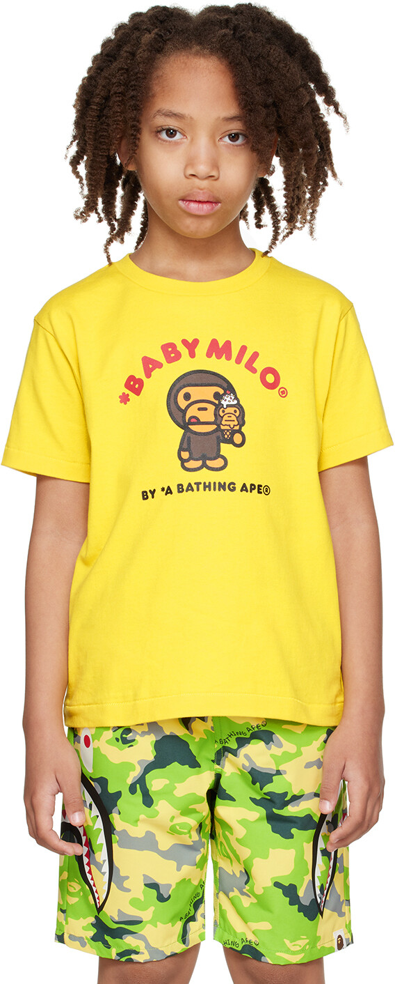 

Желтая детская футболка BAPE Kids Milo Ice Cream #2