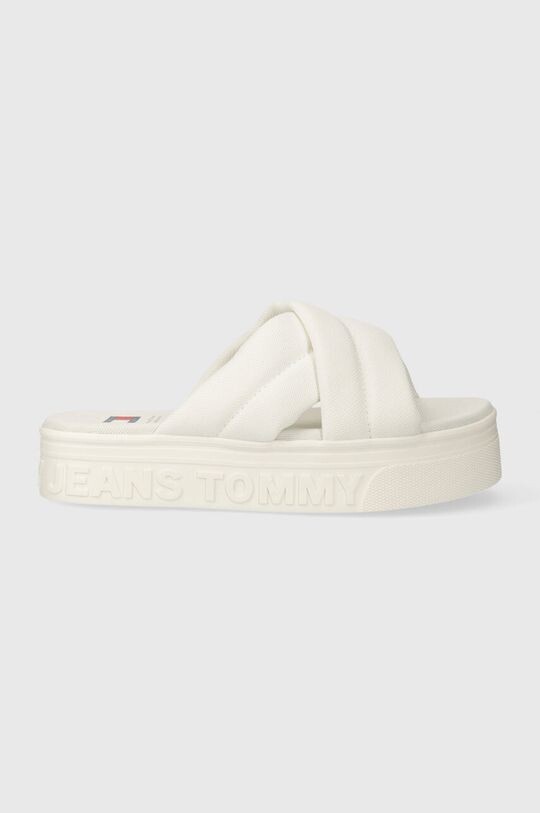 

Шлепанцы TJW LETTERING FLATFORM SANDAL Tommy Jeans, белый