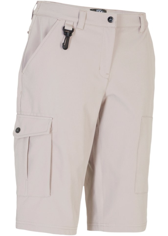 Водоотталкивающие брюки из софтшелла с накладными карманами Bpc Bonprix Collection пиджак из хлопкового джерси с полосатыми деталями bpc bonprix collection черный