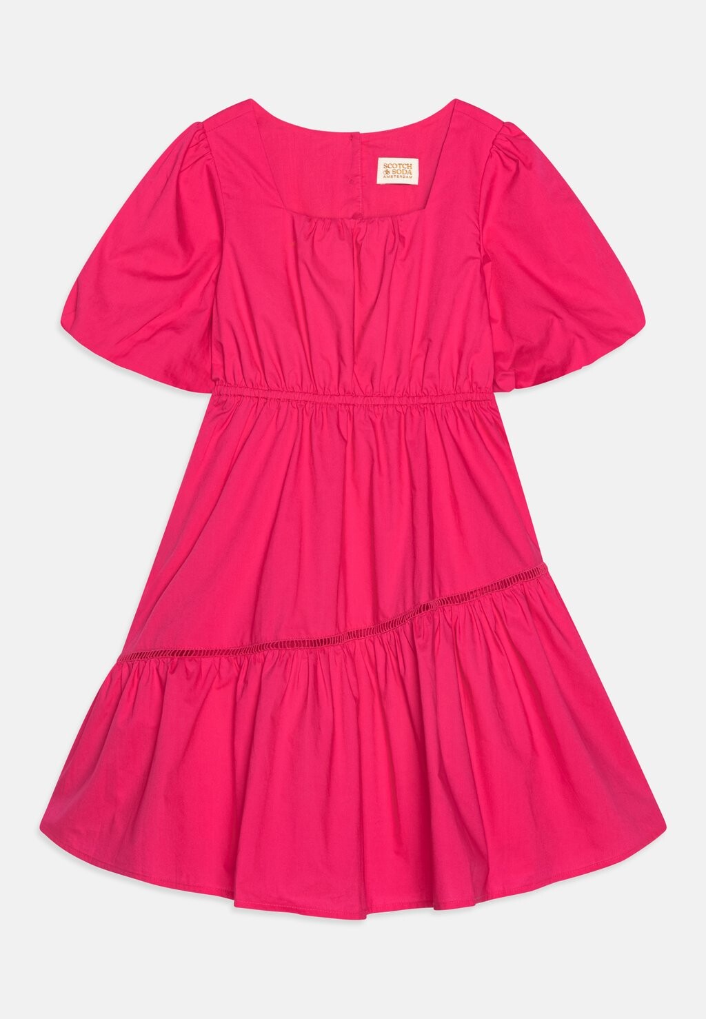 

Дневное платье VOLUMINOUS TAPE DETAIL DRESS Scotch & Soda, цвет fun fuchsia