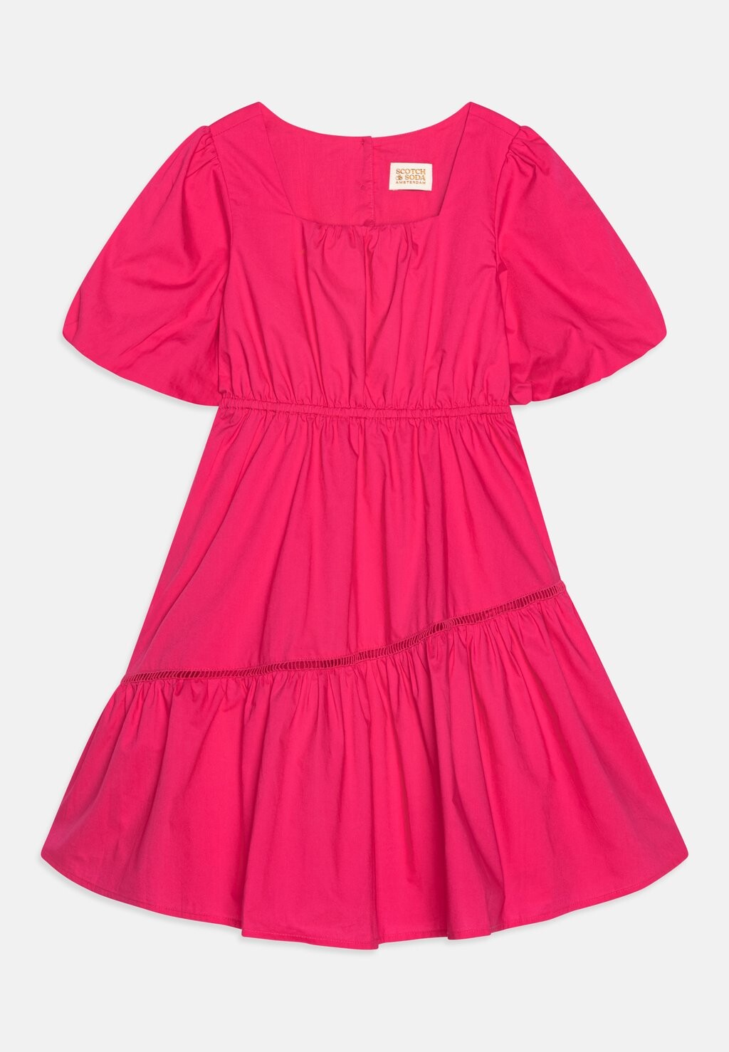 Дневное платье VOLUMINOUS TAPE DETAIL DRESS Scotch & Soda, цвет fun fuchsia