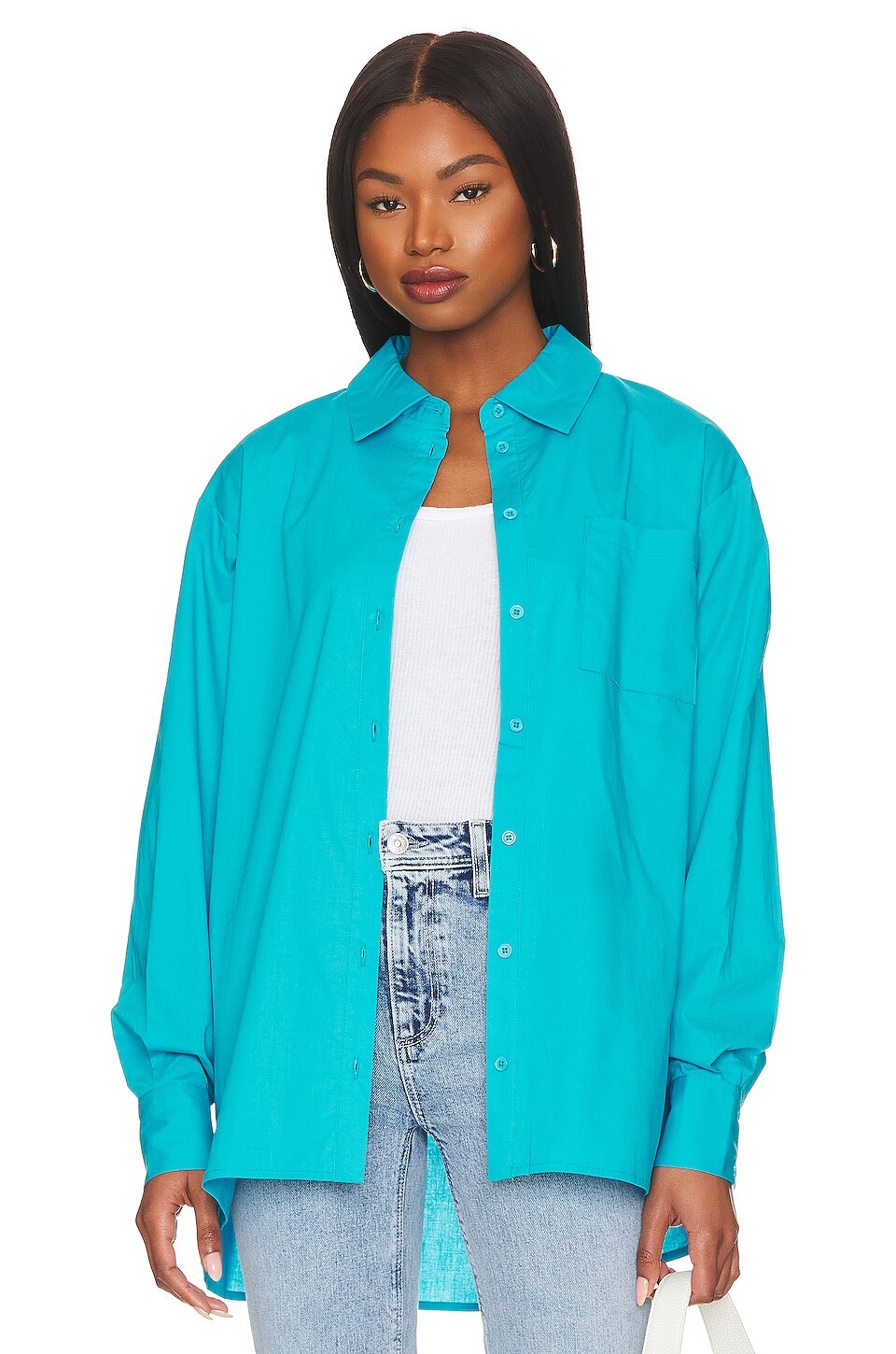 

Топ Lovers and Friends Myers Button Down, цвет Turquoise Blue