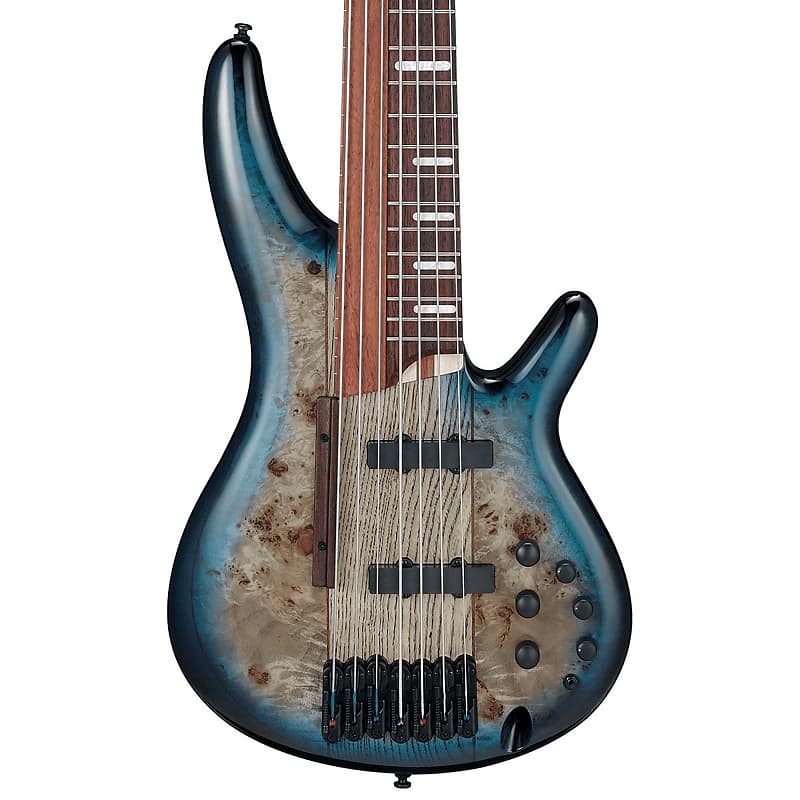 Басс гитара Ibanez SRAS7CBS SR Bass Workshop 7str Electric Bass w/Case - Cosmic Blue Starburst - IN STOCK