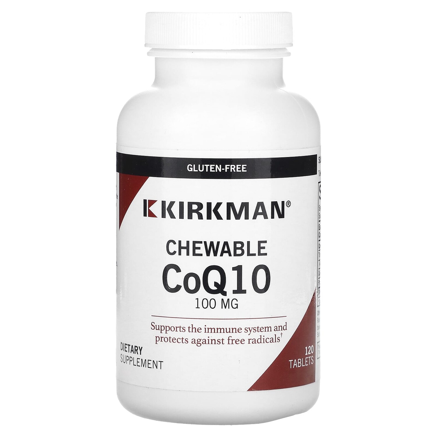 

Жевательный коэнзим Q10, 100 мг, 120 таблеток, Kirkman Labs