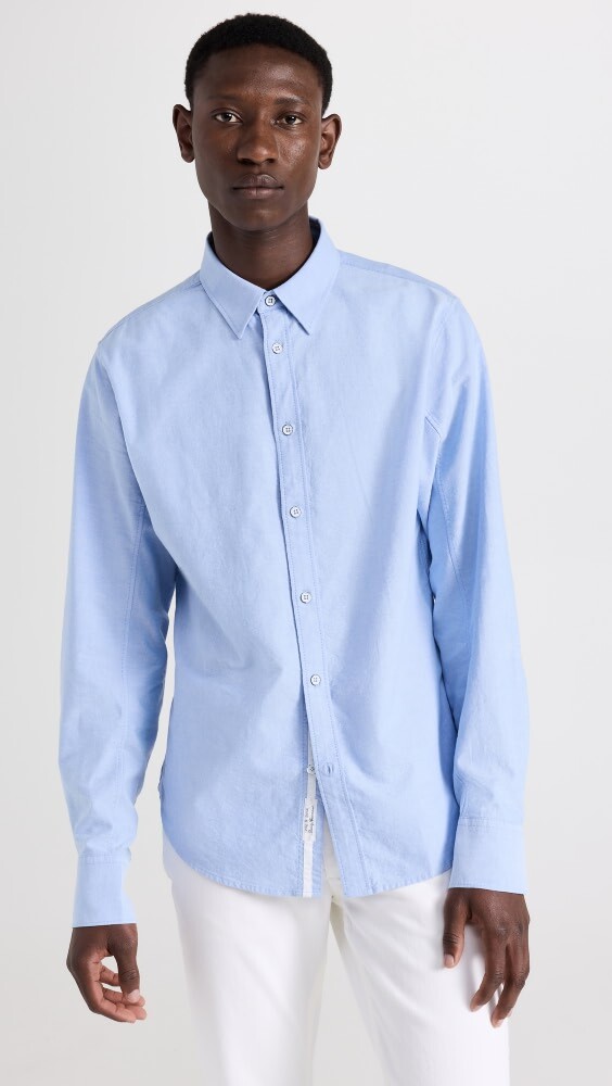 

Рубашка Rag & Bone Fit 2 Engineered Oxford, синий
