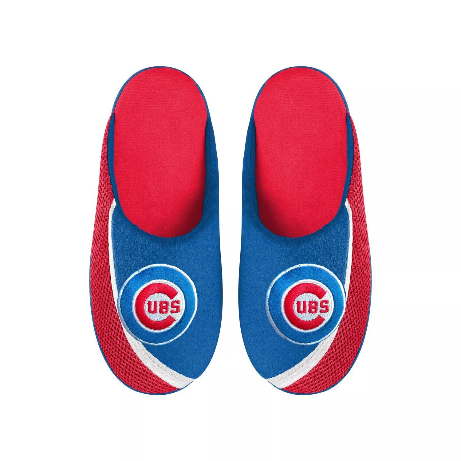 

Мужские тапочки с цветным краем и большим логотипом FOCO Chicago Cubs