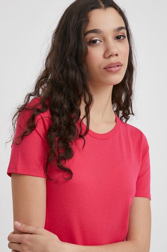 

Хлопковая футболка United Colors of Benetton, розовый