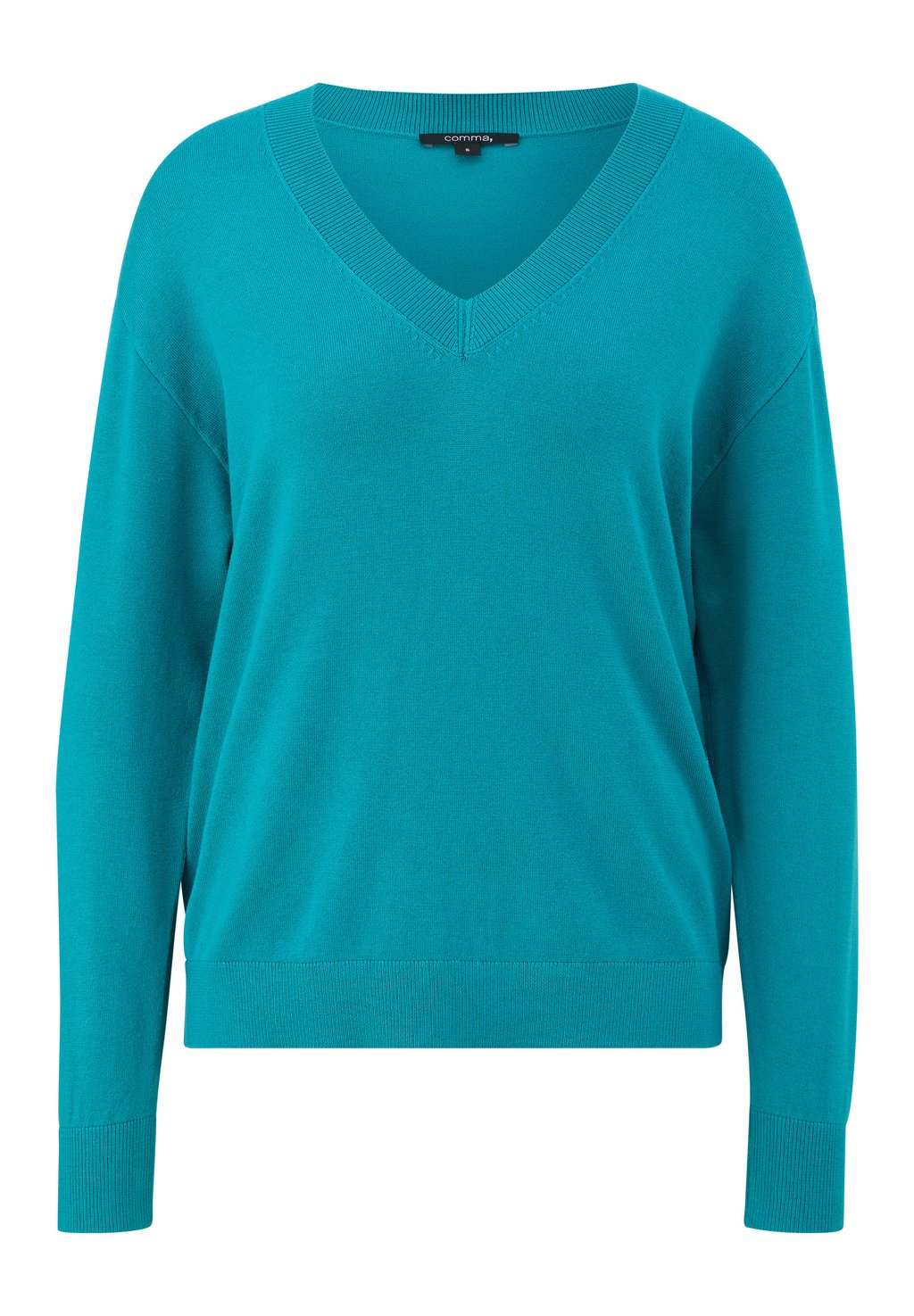 Вязаный свитер comma, цвет türkisblau