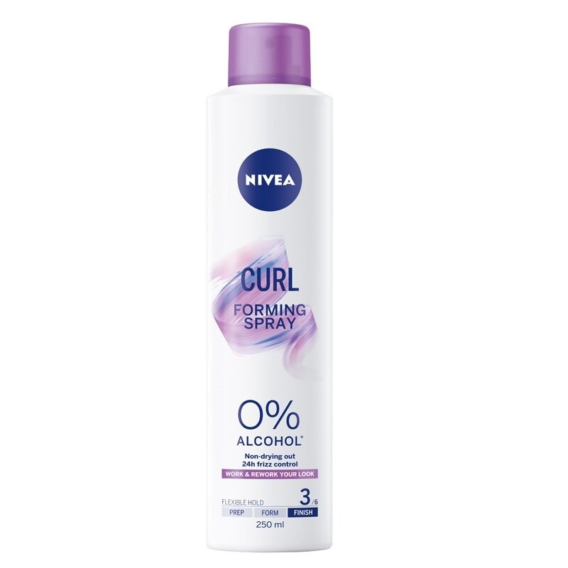 

Nivea, Моделирующий спрей для волос Curl, подчеркивающий изгиб локонов, 250мл