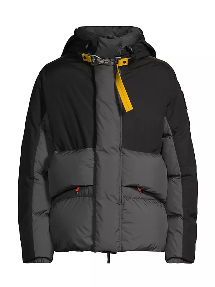 

Пуховик Ronin с капюшоном Parajumpers, цвет black green gables