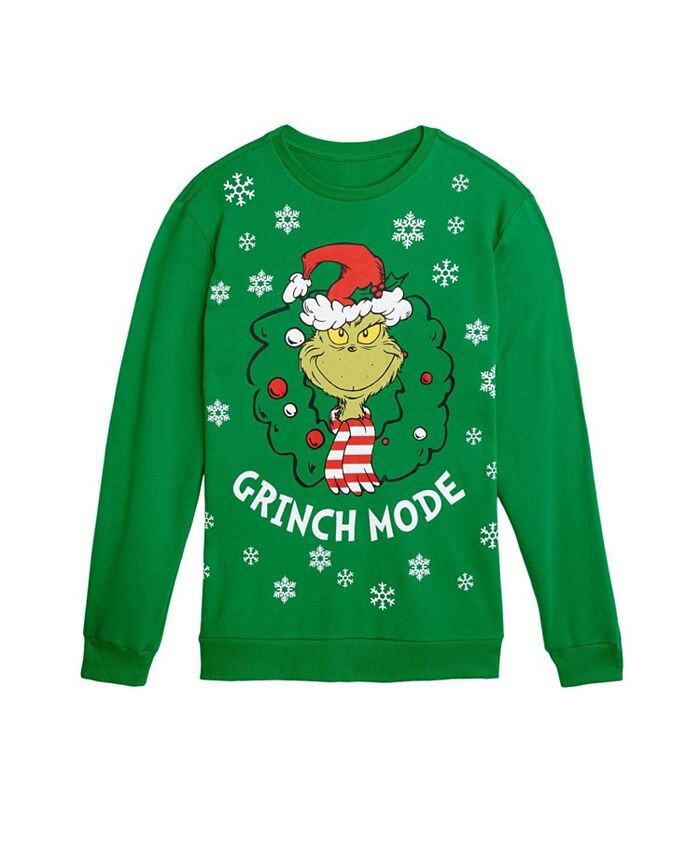 

Мужской свитер с длинными рукавами Dr. Seuss Holiday AIRWAVES, зеленый