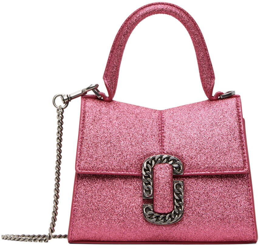 

Розовая мини-сумка с ручкой сверху 'The Galactic Glitter St. Marc' Marc Jacobs