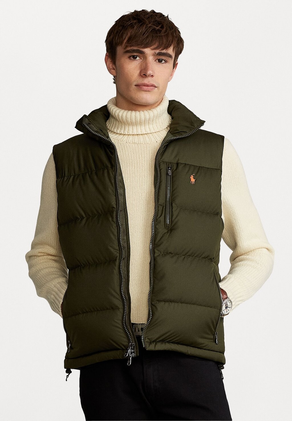 

Жилет Polo Ralph Lauren ЖИЛЕТ EL CAP FILL, цвет company olive