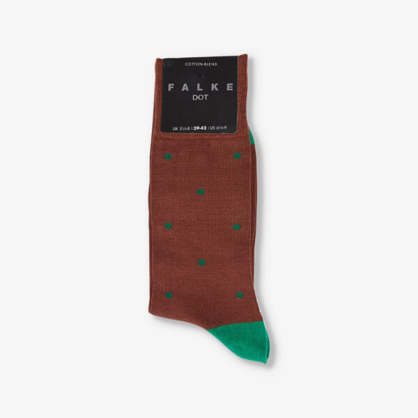 

Носки из хлопковой смеси с точечным узором Falke, цвет brandy
