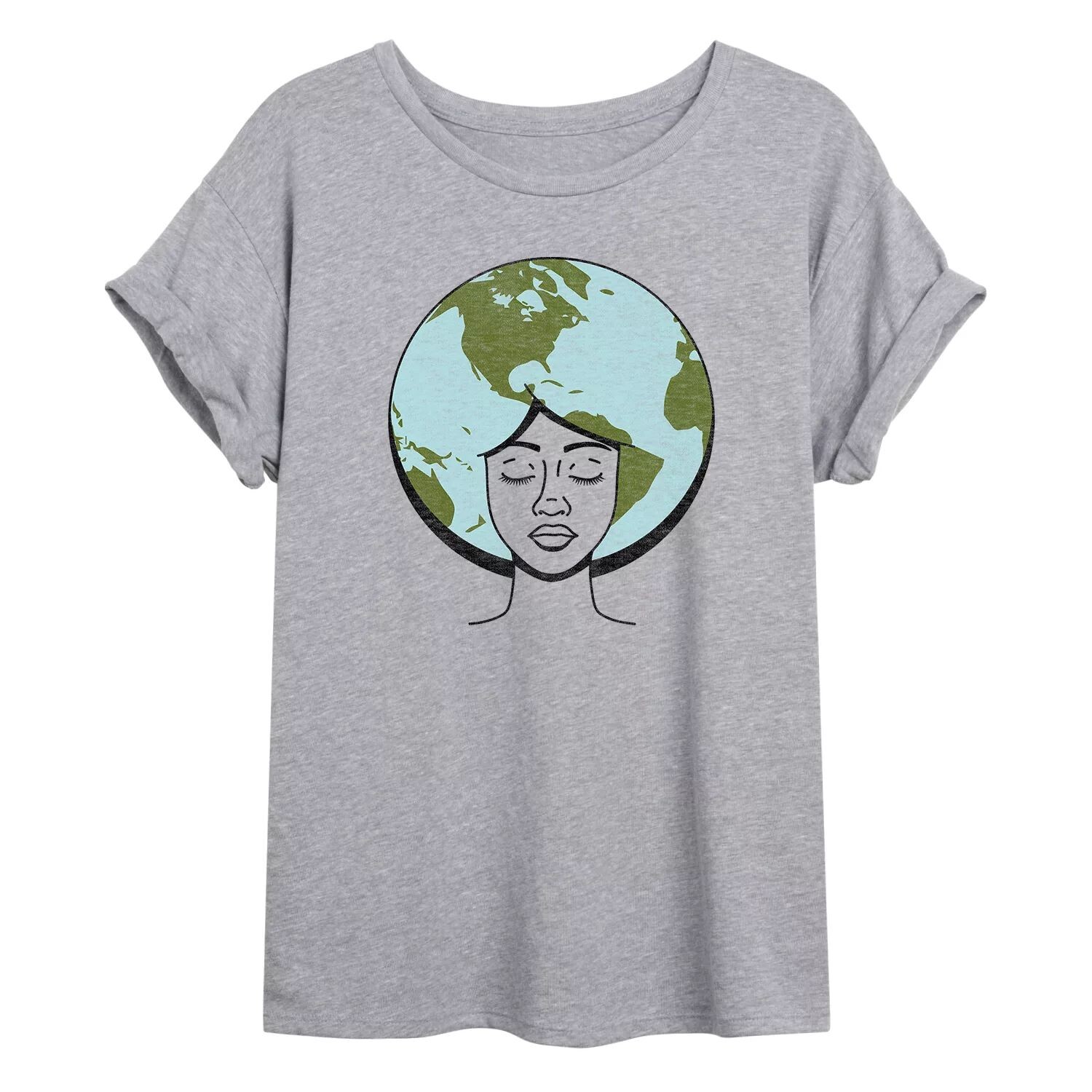 

Большая футболка с графическим рисунком для юниоров Earth Hair Licensed Character