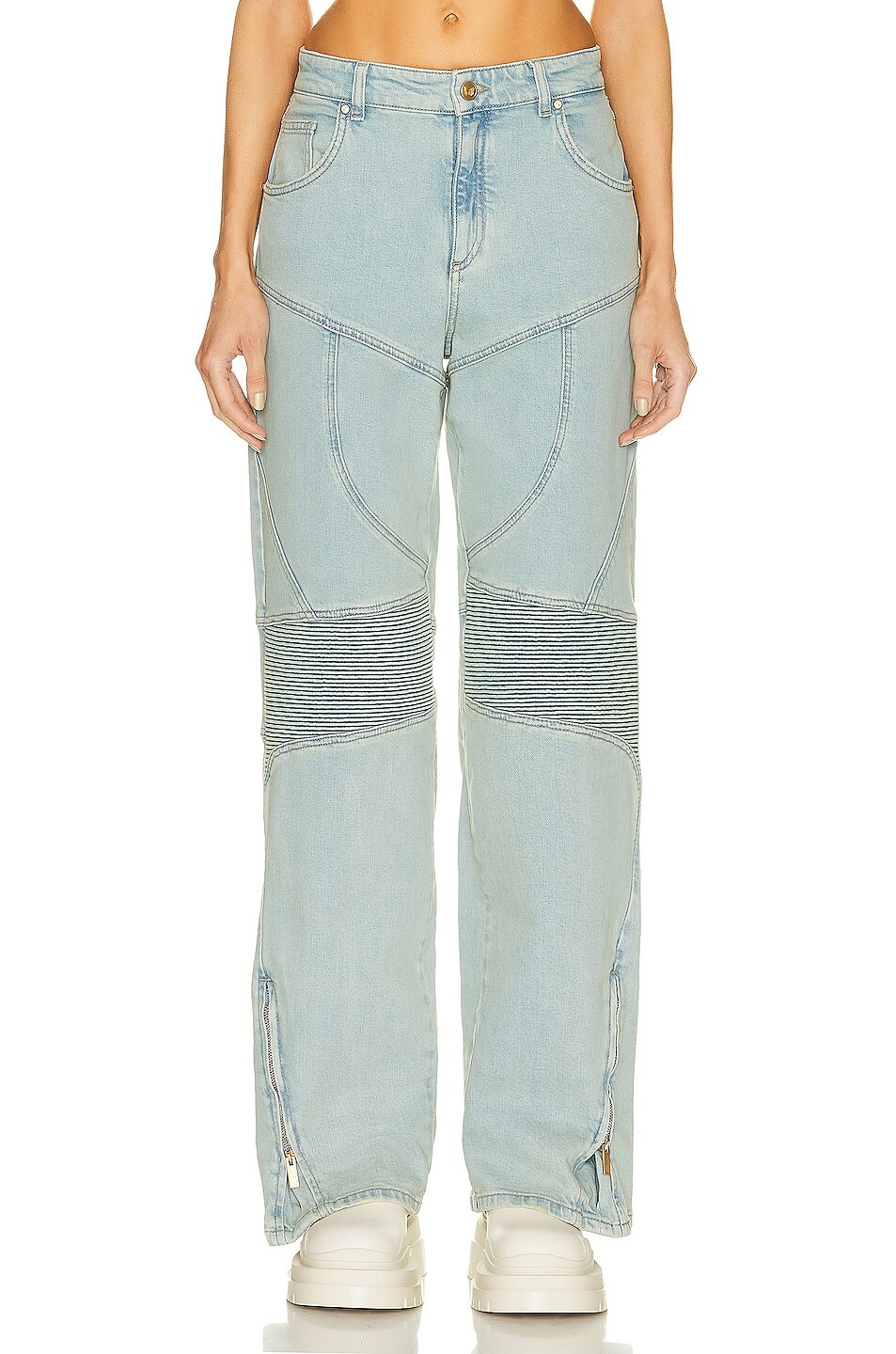 

Джинсы Blumarine Wide Leg Biker, цвет Sterling Blue