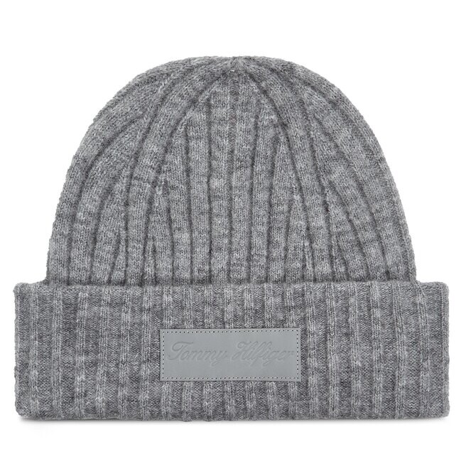 

Шапка Tommy Hilfiger TommyTwist Beanie, серый
