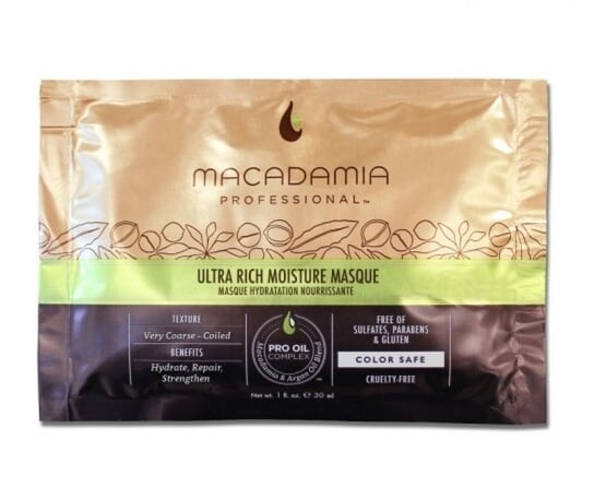 

Увлажняющая маска для густых волос, 30 мл Macadamia Professional, Ultra Rich Moisture