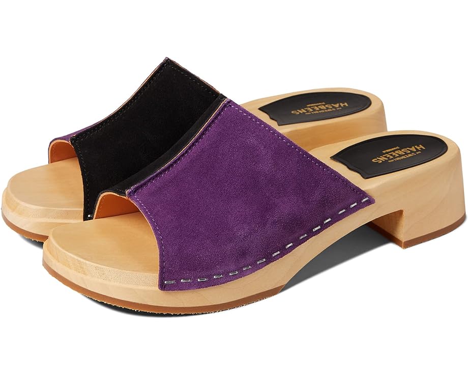 

Туфли Swedish Hasbeens Combo Clog, цвет Nero/Viola