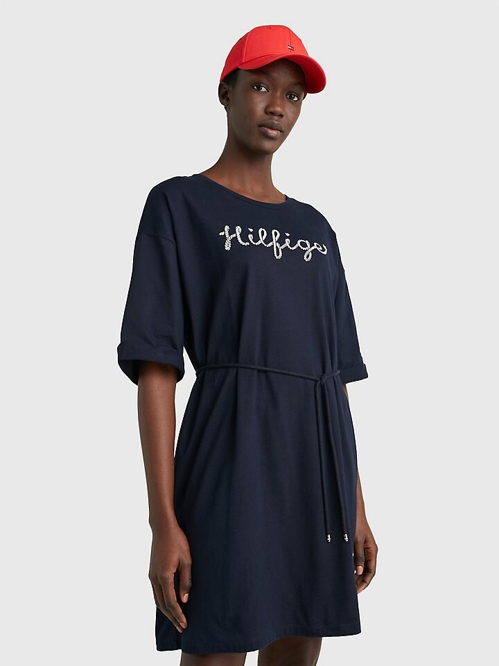 

Платье-футболка с логотипом Rope Tommy Hilfiger