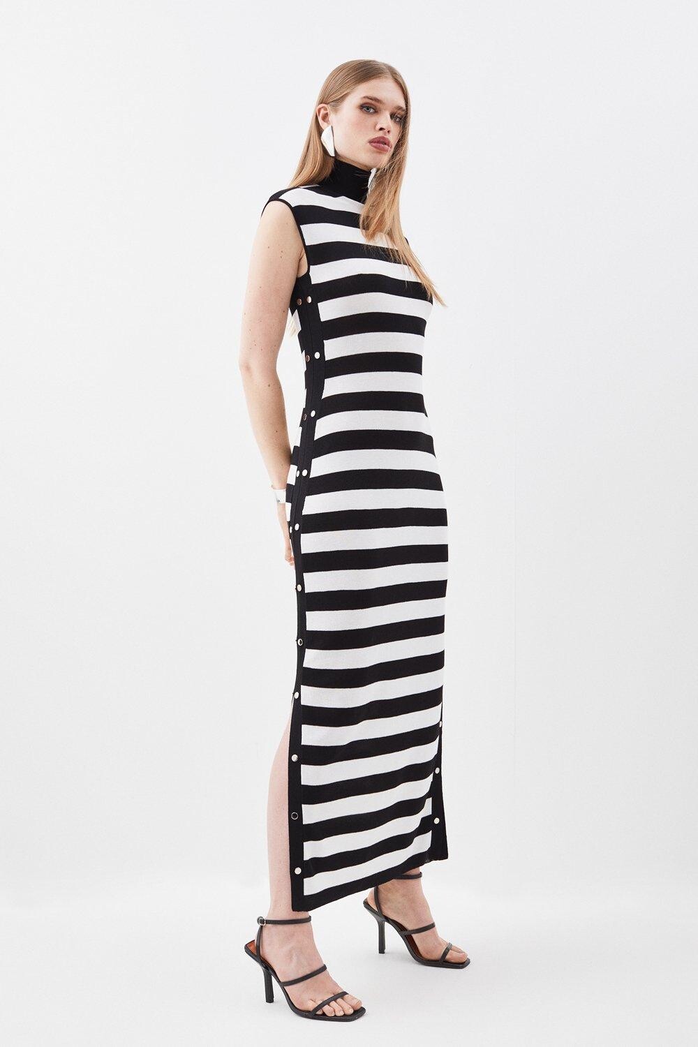 

Легкое летнее трикотажное платье макси Karen Millen, мультиколор