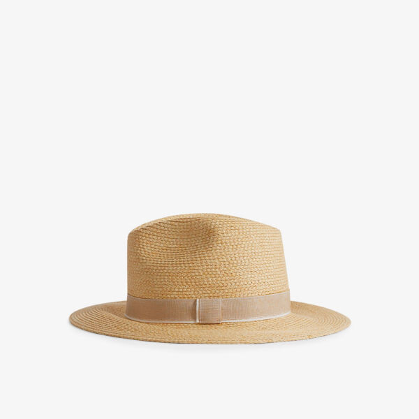 

Шляпа gracie из рафии, украшенная лентой Reiss, цвет natural