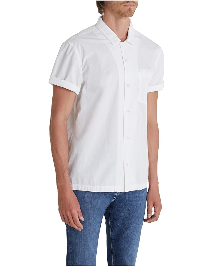 Рубашка AG Jeans Foster Short Sleeve Shirt, слоновая кость