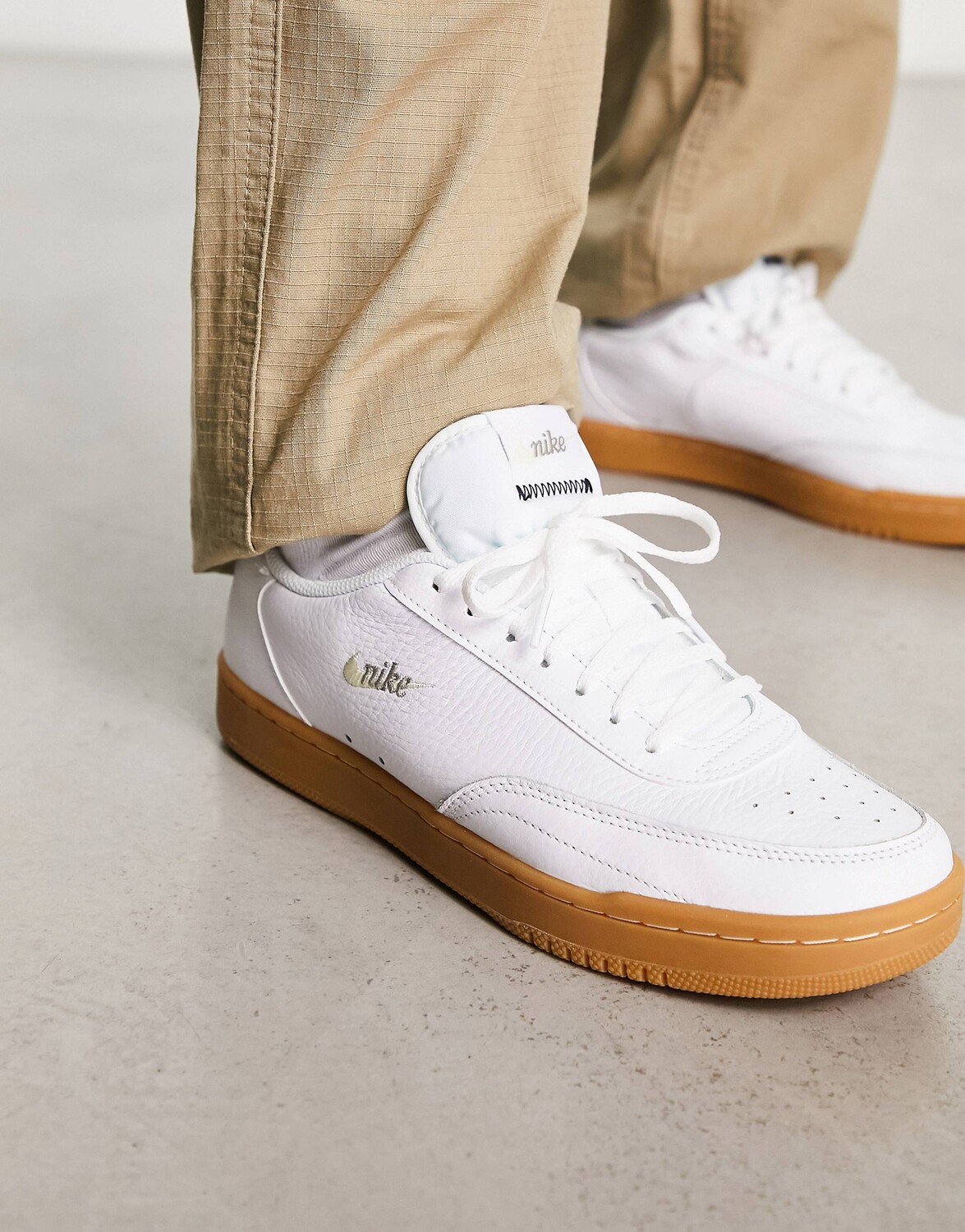 

Белые кроссовки Nike Court Vintage Premium с резиновой подошвой, Белый, Белые кроссовки Nike Court Vintage Premium с резиновой подошвой