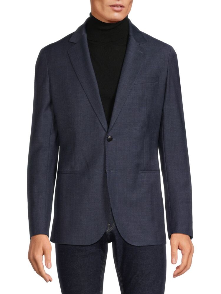 

Блейзер Ease из смесовой шерсти Reiss, темно-синий