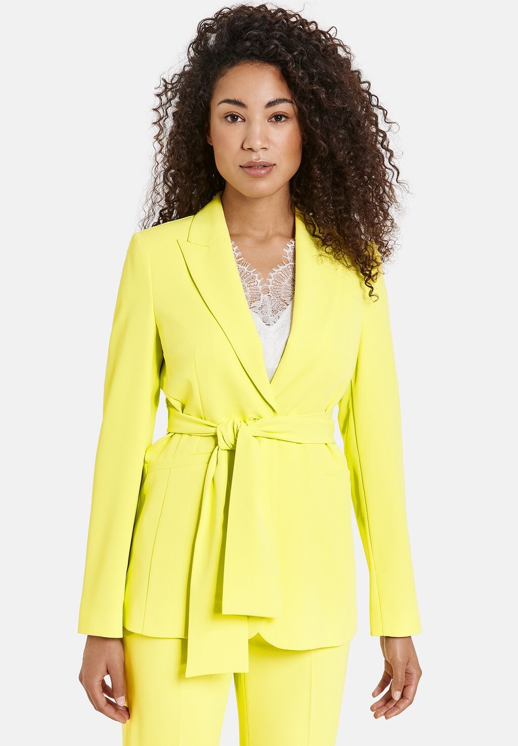 

Блейзер LANGARM STRETCH-MIT BINDEGÜRTEL Taifun, цвет fresh lemon