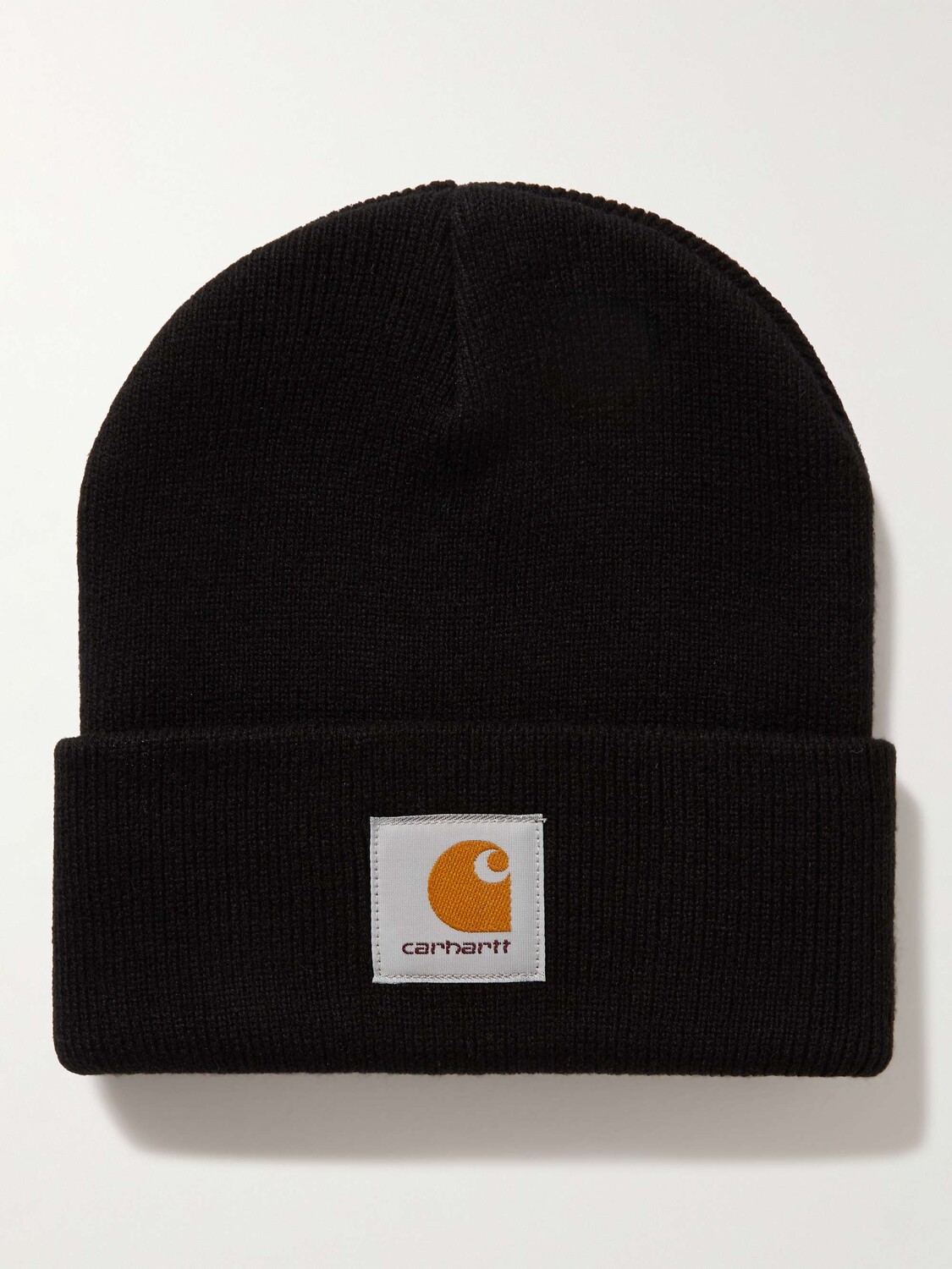 

Вязаная шапка в рубчик с логотипом CARHARTT WIP, черный