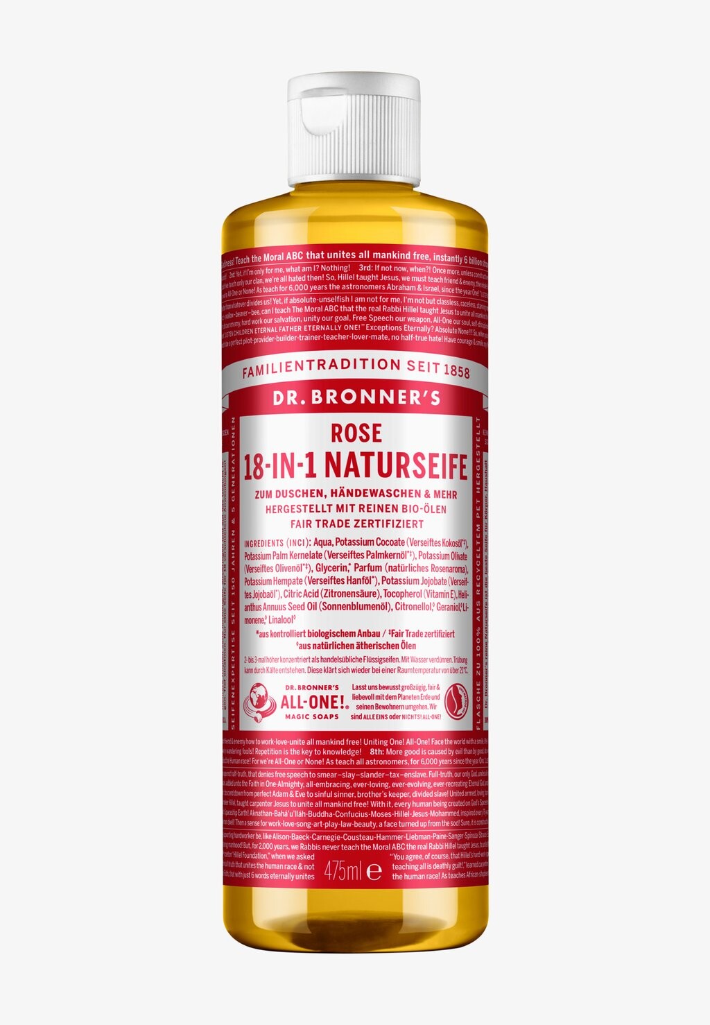 

Гель для душа 18-IN-1 LIQUID SOAP ROSE Dr. Bronner´S