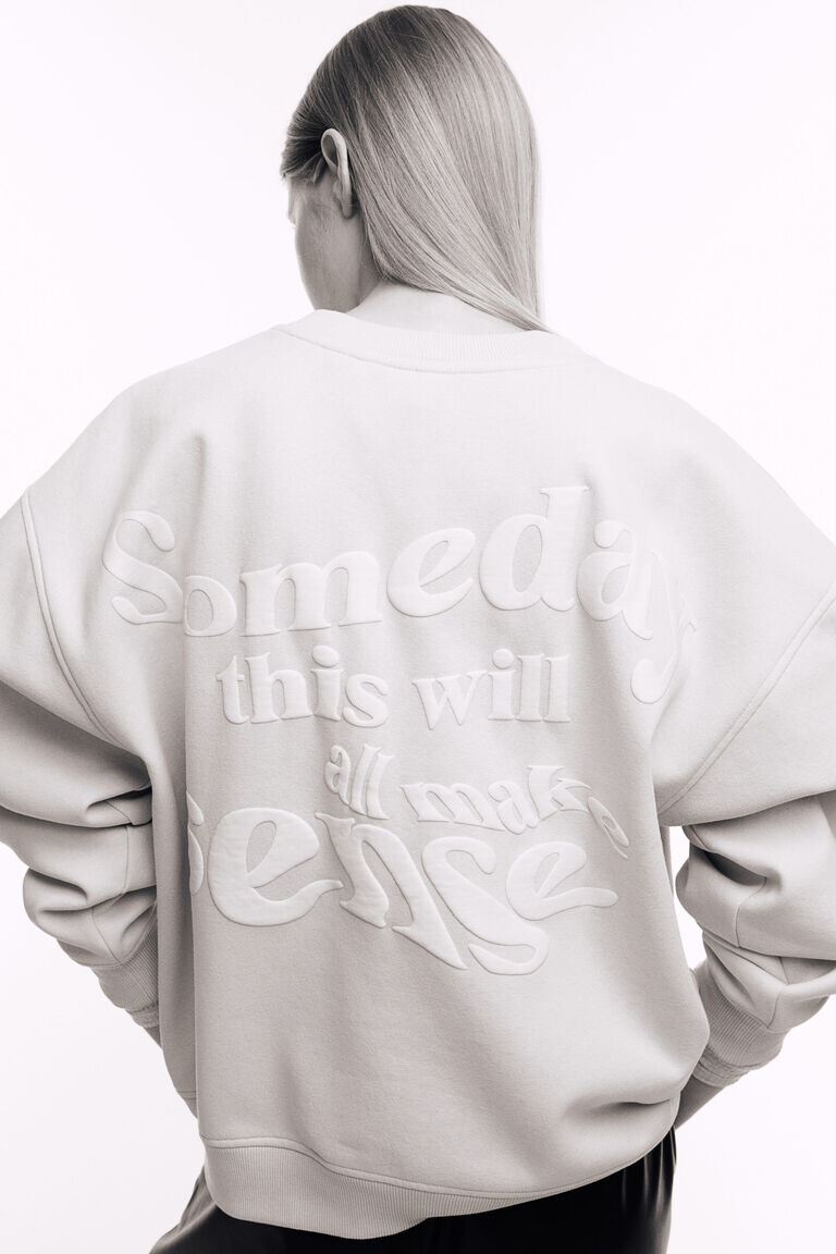

Толстовка с мотивом H&M, серый
