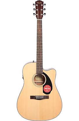 цена Акустическая гитара Fender CD60SCE Natural