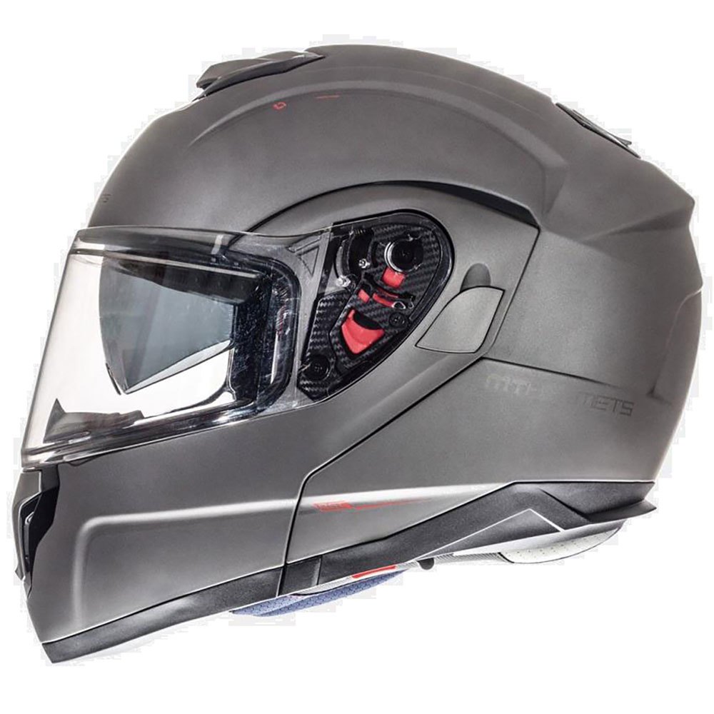 Модульный шлем MT Helmets Atom SV Solid, серый фото