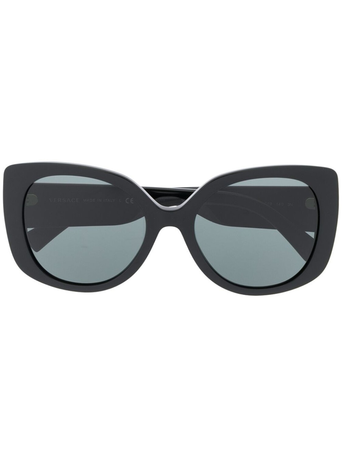 

Versace Eyewear затемненные солнцезащитные очки в массивной оправе, черный
