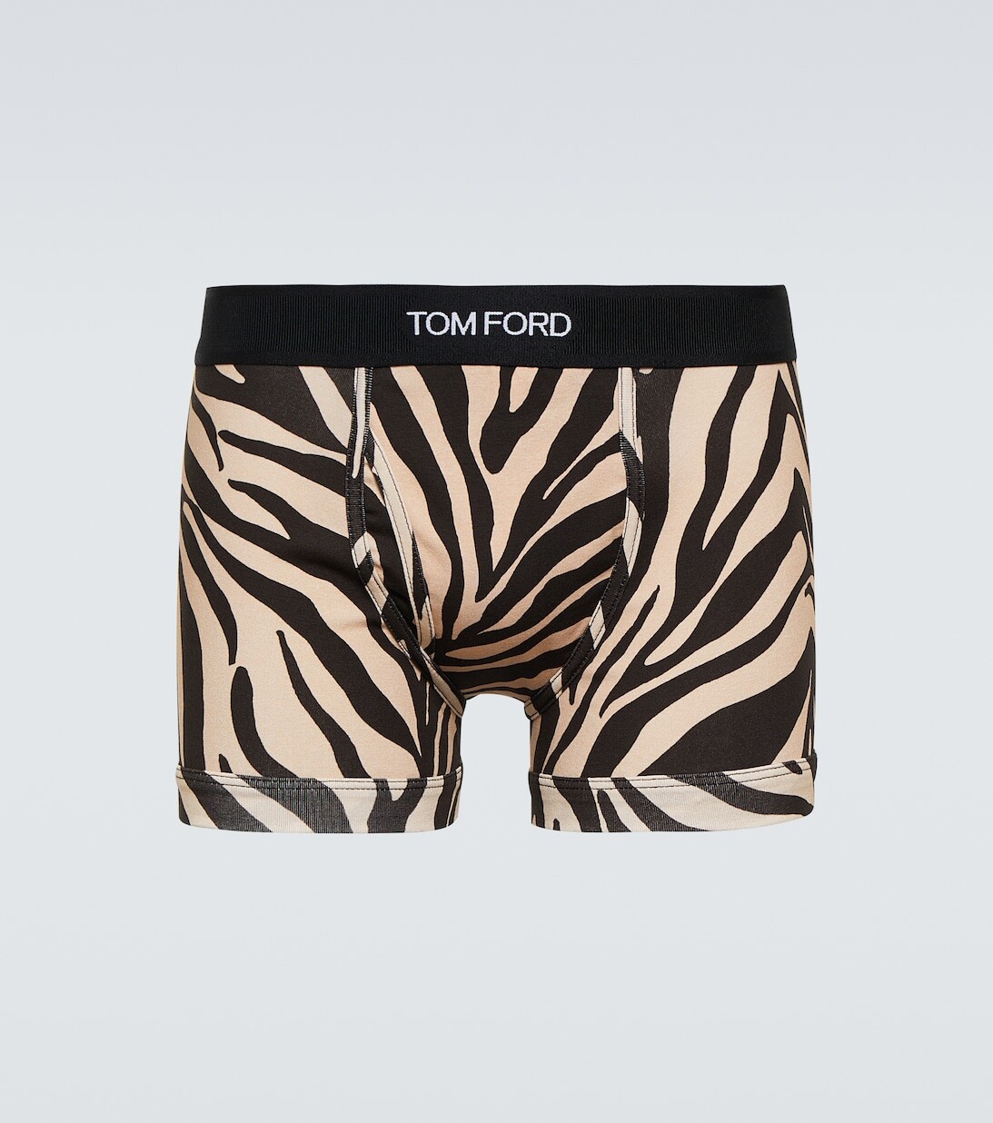 

Боксеры с принтом из эластичного хлопка Tom Ford, коричневый