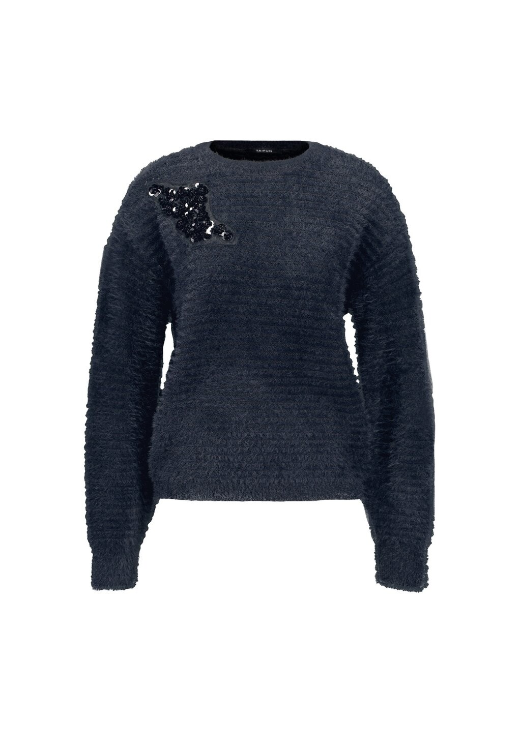 

Джемпер RUNDHALS FLAUSCHIGER PAILLETTEN-DETAIL Taifun, черный
