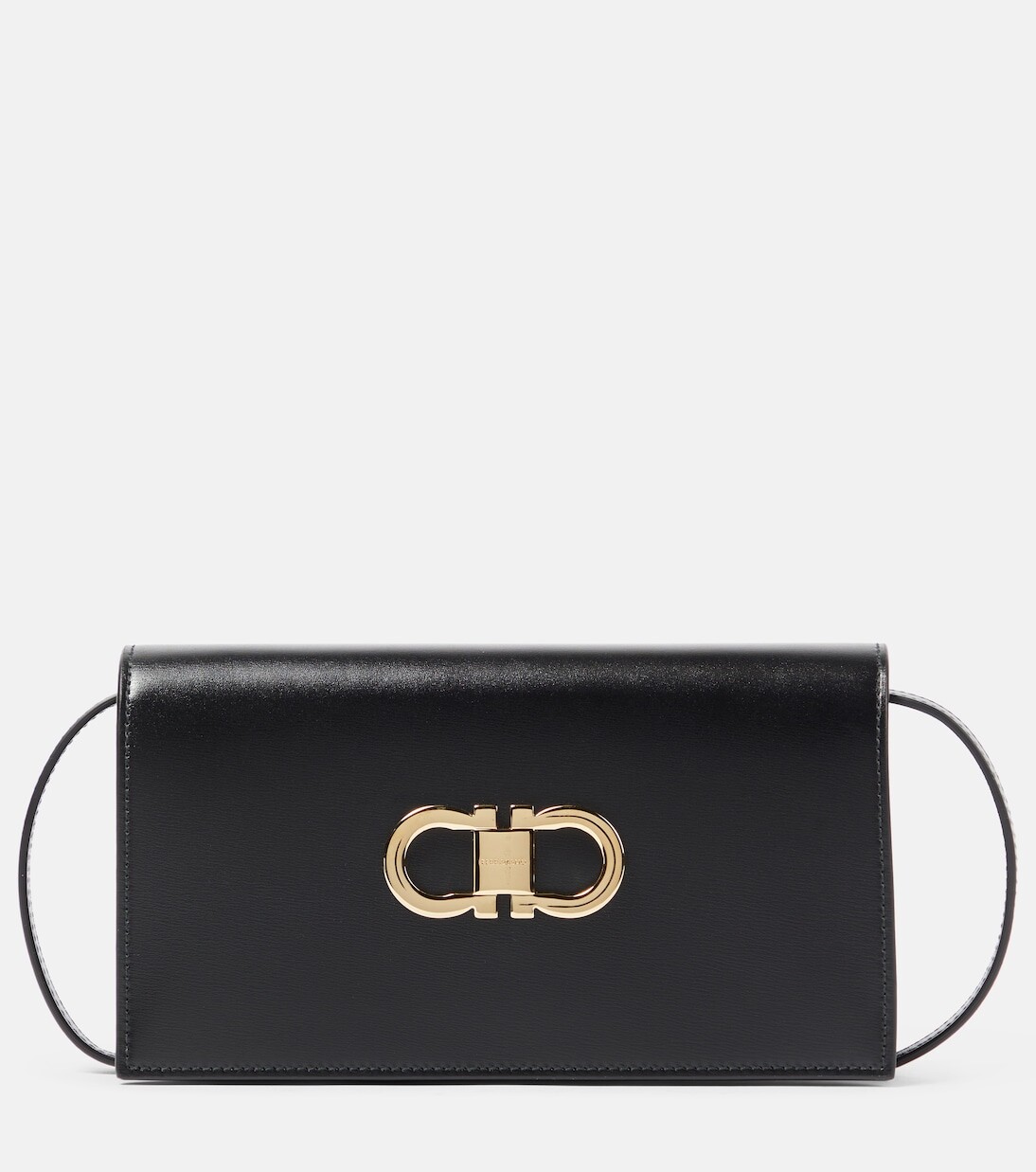 

Кожаная сумка через плечо gancio mini Ferragamo, красный