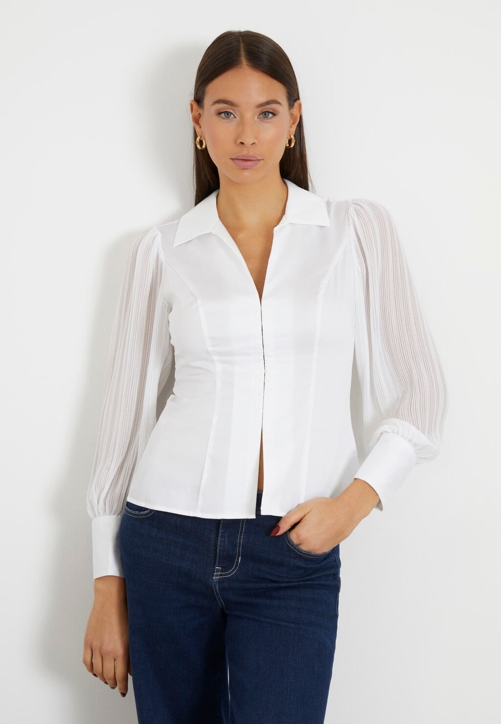 

Блузка Ärmel Guess, цвет weiß